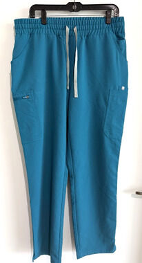 Figs Scrub Nurse healthcare dentist Pant Technical Stretch Teal Size-Large